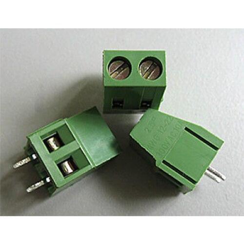 50 pcs 2 Pin Screw Terminal Block Connector 5mm Pitch G