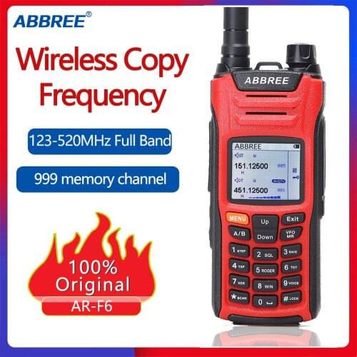 ABBREE AR-F6 6 Bands Dual Display Dual Standby 999CH Multi-functional VOX DTMF SOS LCD Color Display Walkie Talkie Ham Radio