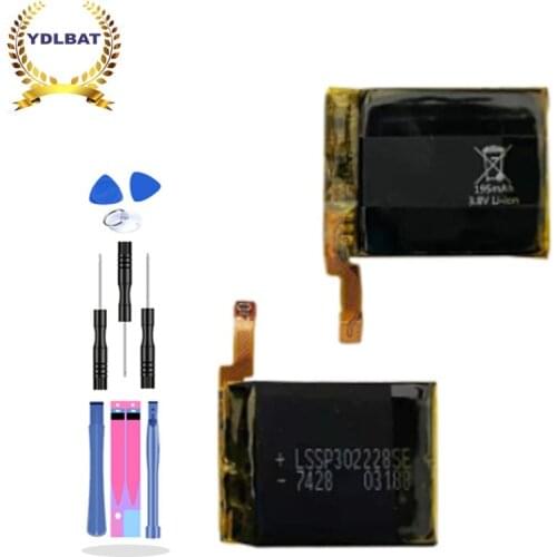190mAh LSSP302228SE Battery For Fitbit Ionic Smart Sports Watch Wireless Accumulator AKKU