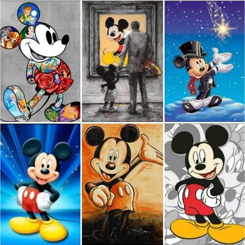 Full Square/Round Drill 5D DIY Diamond Painting Minnie Mickey Cross Stitch Birthday Gift Handwork Disney
