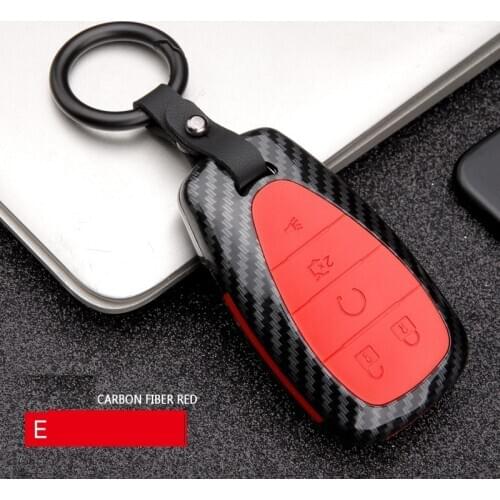 Car Styling ABS Carbon fiber Car Remote Smart Key Case Cover For CHEVROLET MALIBU EQUINOX CRUZE CAMARO 2016 2017 2018