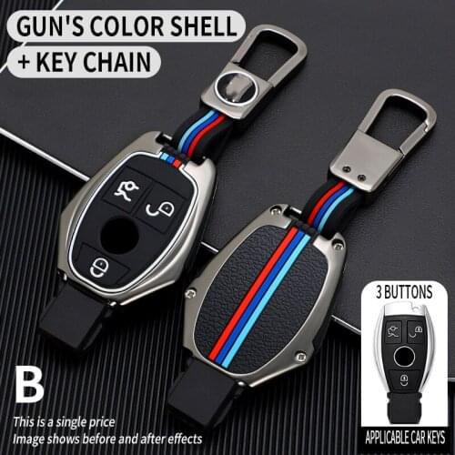 Car Key Case Cover Key Bag For A B C S Class AMG GLA CLA GLC W176 W221 W204 W205 Accessories Holder Shell Keychain