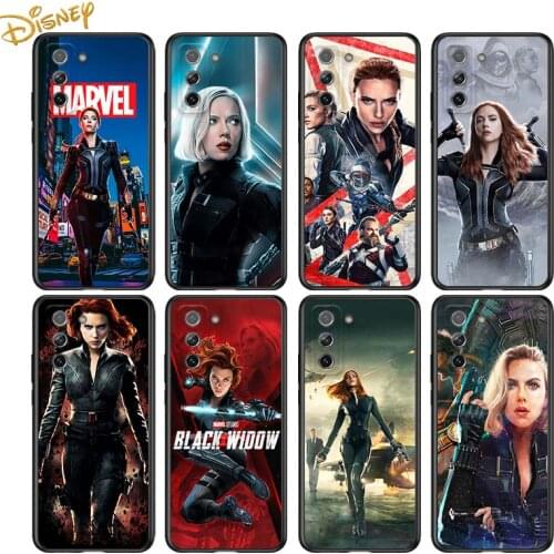 Black Widow cool for Samsung Galaxy S21 Ultra Plus Note 20 10 9 8 S10 S9 S8 S7 S6 Edge Plus Black Phone Case