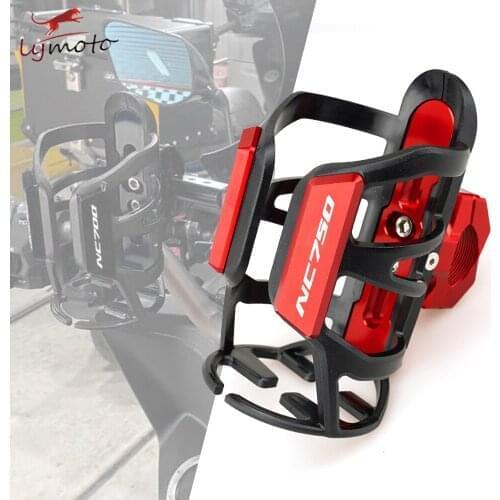 LOGO NC750/NC750X For HONDA NC700 NC700X NC750 NC750X Motorcycle Accessories Holder CNC Aluminum Beverage Water Bottle Cage
