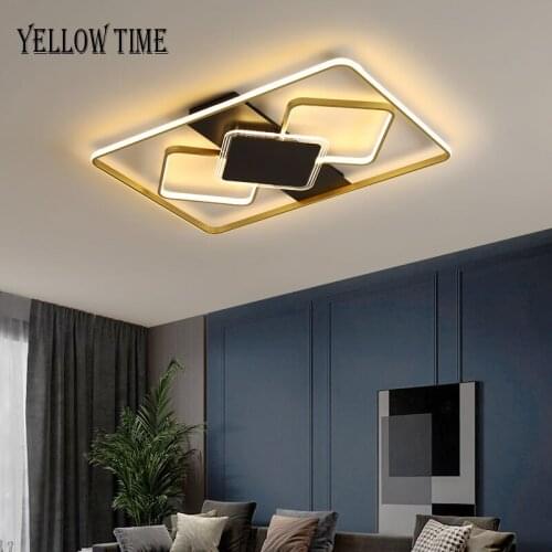 Home Led Ceiling Light The New Modern Square Large Ceiling Lamp For Living Room Bedroom Dining Room Simplicty Indoor Luminaires