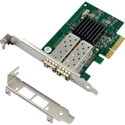 2 Port SFP Dual Port 1G Ethernet PCIe x4 Gigabit Lan Network Adapter Card Chip Intel JL82576EB Chipset Server PCI-EXPRESS 4X