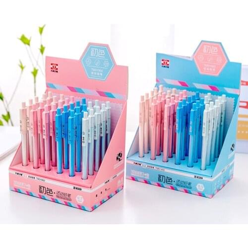 Ellen Brook 1 PCS Simple Color Transparent Cutel School Office Supply Student Stationery Kid Automatic Press Mechanical Pencil