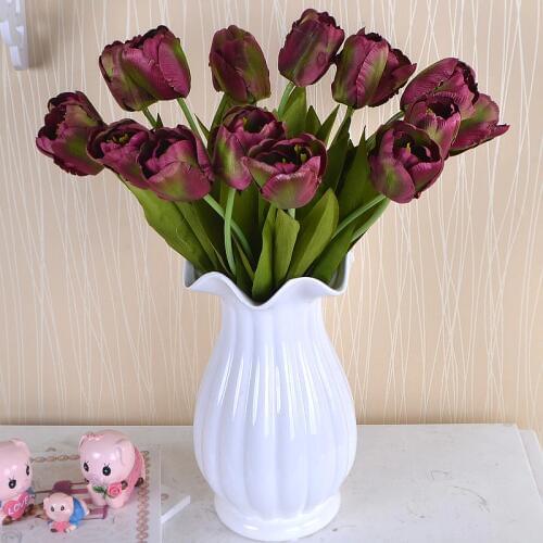 Artificial Silk Flowers Tulip Flower Real Touch Wedding Flower Bouquet Home Party Decorative Flowers & Wreaths