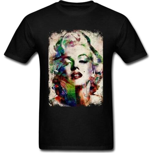 Sex Goddess Marilyn Monroe T-Shirt Homens Mens Adult T Shirts 100% Cotton Hip Hop Punk Band Tshirt Pin-Up Sexy Poster T Shirt