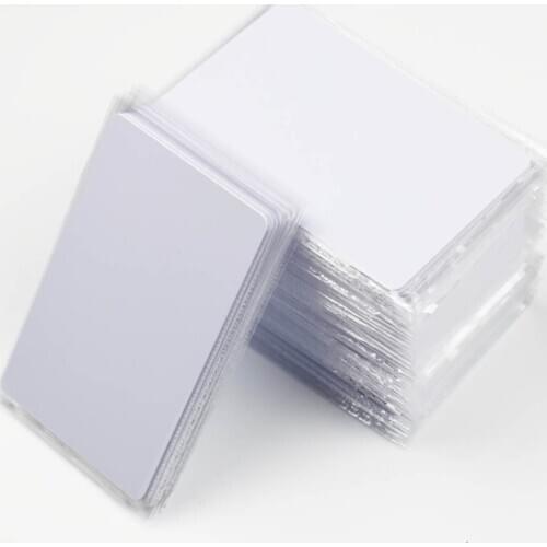 100pcs/Lot NFC Tag NFC216 888 Bytes ISO14443A PVC White Cards For Android,IOS NFC Phones
