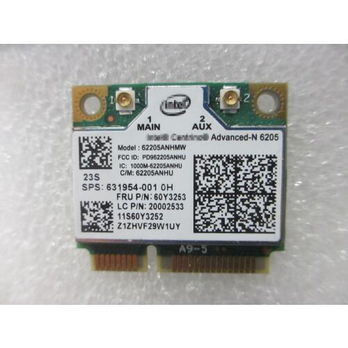 New Advanced-N WIFI WIRELESS ADAPTER CARD 6205 62205ANHMW for HP SPS 631954-01