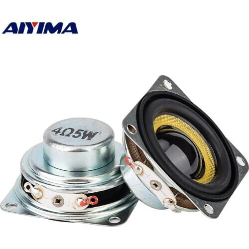 AIYIMA 1.5 Inch 4/8ohm 5W Mini Audio Portable Speaker 40mm Full Range Ultra-Thin Neodymium Loudpeakers for DIY Home Theater 2PCS