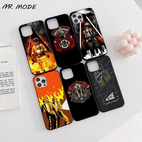 Firefighter Heroes Fireman Phone Case for iPhone 11 12 pro XS MAX 8 7 6 6S Plus X 5S SE 2020 XR Soft silicone Cover Shell