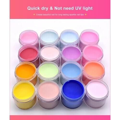 Professional glitter nails acrylic nail glitter 10G 1oz 2oz acrylic powder glitter for acrylic nails