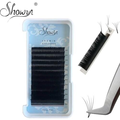 5Case Mega Volume Lashes Auto Fan Individual Eyelash Extensions Easy Fan Eyelash Natural Professional Eyelashes For Building