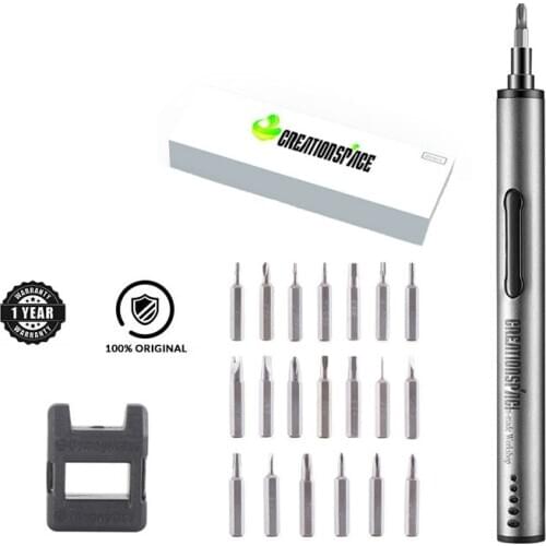 21 In 1 Cordless Electric Screwdriver Both-Side Rotation Mini Handheld Electric Screwdriver Household Tool Set with LED light