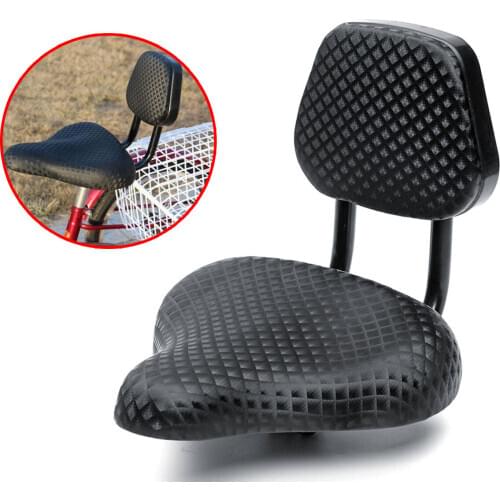 Adult Bicycle Tricycle Seat Child Cycling Bike Seat Cushion Back Saddle with Rest Support