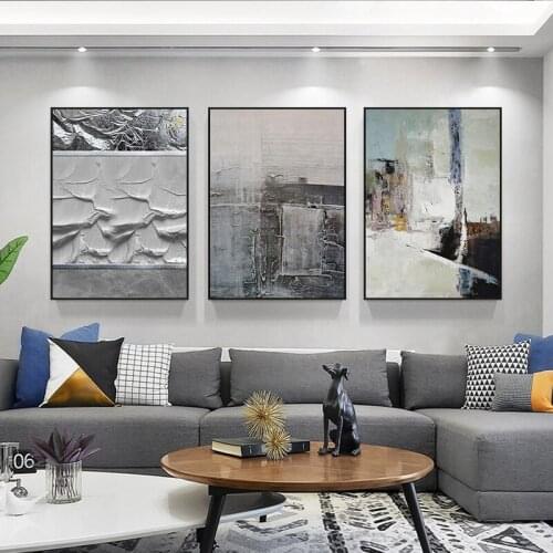 Modern Abstract Oil Painting on Canvas Abstract Textured Prints and Posters Cuadros Wall Art Pictures for Living Room Home Decor