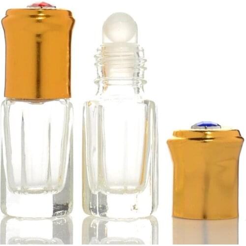 3ml glass bottle with roll on ball,glass vials travel perfume roll-on bottle for essential oil, perfume bottle F20172841