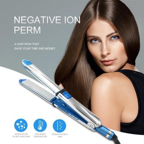 Tourmaline Ceramic Hair Straightener Professional Straightening Iron Intelligent Flat Irons Hair Curler Salon Styling Tool
