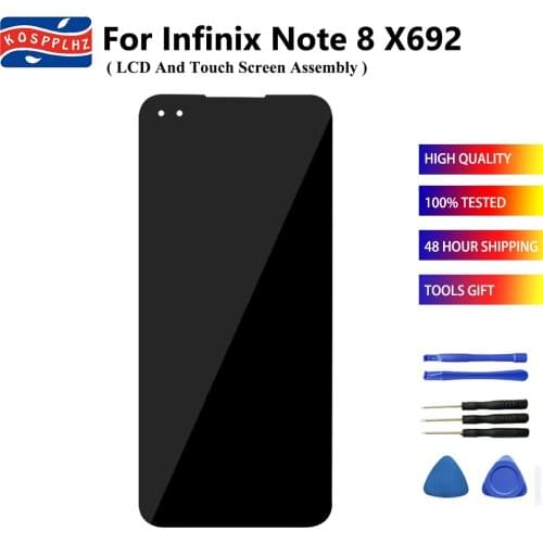 For Infinix NOTE 8 X692 LCD Display + Touch Screen Digitizer Assembly Replacement Infinix NOTE8 X692 Front Screen + Tools + Glue