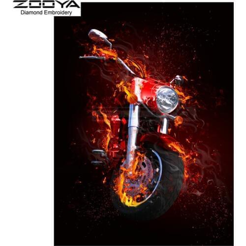 ZOOYA Diamond Embroidery DIY Diamond Painting Cool Racing Motorcycle Diamond Painting Cross Stitch Rhinestone Decoration CJ929