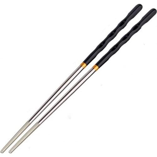 1 Pair Chopsticks Eco-friendly Anti-deform Stainless Steel Dishwasher Safe Reusable Chopsticks палочки для еды корейские