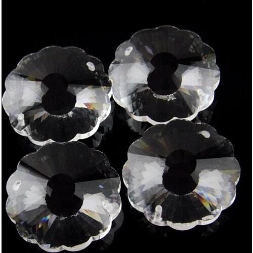 10pc 30mm Crystal Suncatcher Sunflower Chandelier Prism Glass Hanging Pendant Faceted Chakra Home Wedding Window Decor Figurine