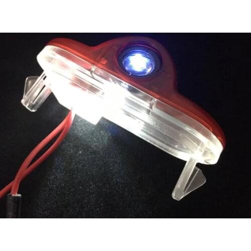 2PCS Logo Shadow Laser Projector Lamps Car Door Welcome light Inner Decor light For Octavia A5 2005-2013 Combi Car Accessories