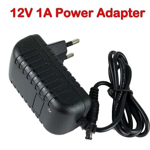 Camera Adapter/DC 12V 1A Power Adapter EU or US Plug for 12V CCTV Cameras