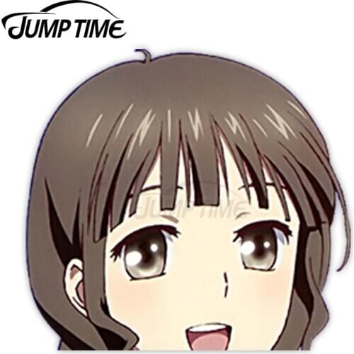 Jump Time Anime Hanasaku Iroha Oshimizu Nako 1 9.9 Bumper Window Helmet Vinyl Decal Peeker Car Stickers