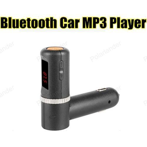 Bluetooth Car Kit FM Transmitter MP3 Player 3.5mm Audio AUX TF card Slots Dual USB Car Charger For iPhone Samsung GPS