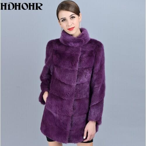 HDHOHR Fashionable Fur Coats