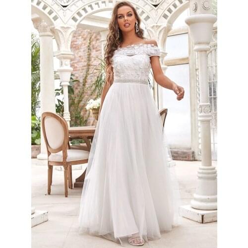 Hi Shy Bridal Womens Off Shoulder Dresses