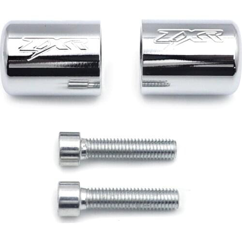 Aftermarket free shipping motor parts For Motorcycle Kawasaki Ninja 250 500 ZX600 ZX6 636 ZZR600 ZX6R ZX6RR CHROME Hand Bar Ends