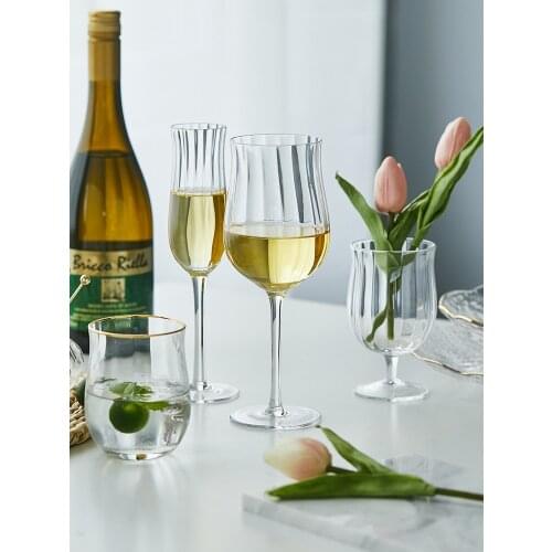 Creative Personality Tulip Crystal Glass Cup Goblet Champagne Glass Wine Glasses Home Phnom Penh Water Cups Home Decoration