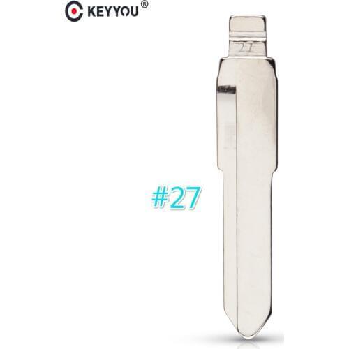 KEYYOU #27 Blade Car Remote Key Replacement Uncut Blade For Mazda 3 5 6 Familia Hippocampus 323 Premarin