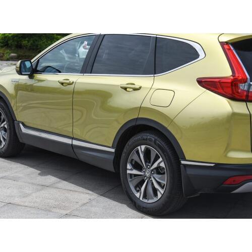 FIT FOR HONDA CRV CR-V 2017 18 19 STAINLESS STEEL SIDE DOOR BODY MOLDING TRIM COVER STICKER ACCESSORIES 6PCS/SET