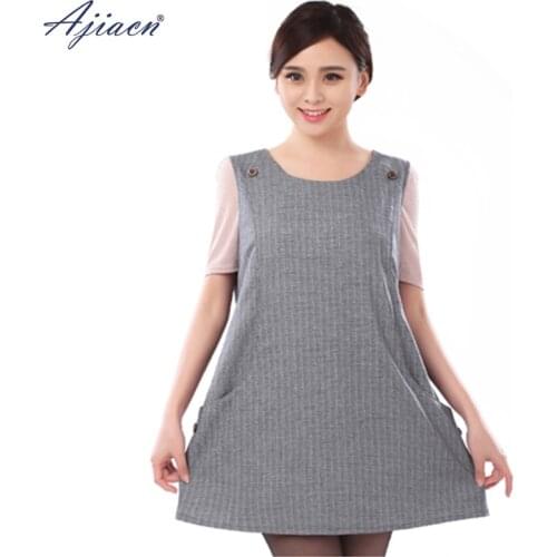 Genuine anti-radiation 100% silver fiber maternity dress pregnant woman office worker computer EMF shielding maternity clothes