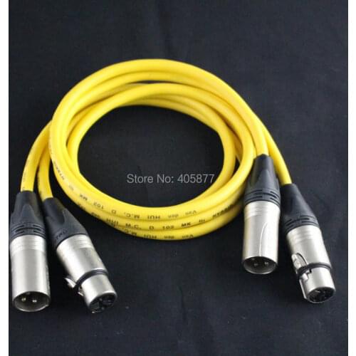 Pair audio M.C.D102 MKIII XLR audio cables HYBRID Male Female 2 X1.0M
