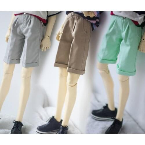 G10-351 1/4 1/3 Uncle SSDF POPO68 SD BJD MSD doll clothes Cuffed suit mid-pants five-point pants 1pcs