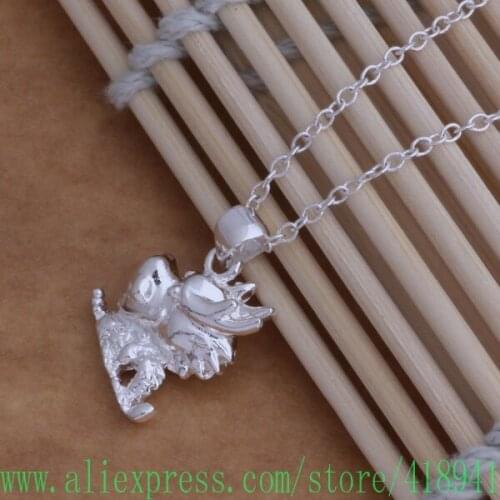 Silver Plated Necklace Silver Plated fashion jewelry pendant /axnajoua aeiaivpa AN011