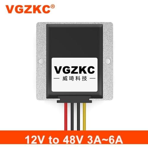 VGZKC 12V to 48V 3A 5A 6A DC power converter high efficiency 12V to 48V DC boost power regulator