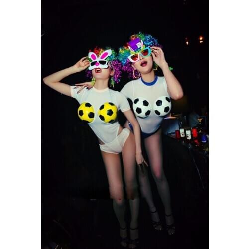 Sexy world cup cheerleading costume cosplay costumes Cosplay football baby costumes nightclub one piece bodysuit party glasses