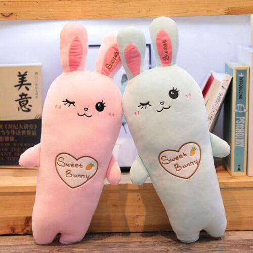 80cm 100cm super soft New plush toy carrot rabbit doll love couple rabbit doll pillow Christmas gifts for girls