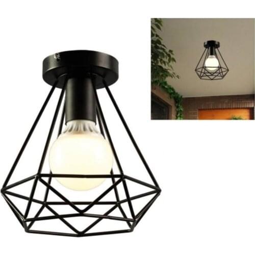 Vintage Industrial Rustic Flush Mount Ceiling Light Metal Lamp Fixture American-style village Style Creative Retro Light Lamps