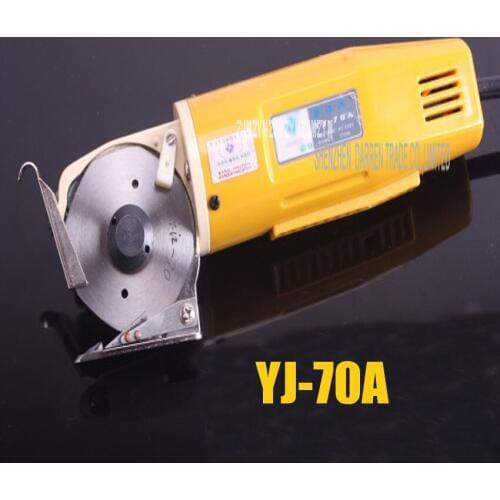 1pc Electric Cloth Cutter Round Knife Cutting Machine YJ-70A type Blade Diameter 70mm ,2400R Max Cutting Thickness 25MM