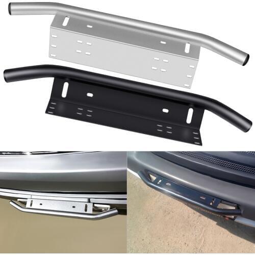 1PC Led Light Car License Plate Frame Number Plate Holder Aluminium Alloy Auto Vehicle License Plate Mount Bracket
