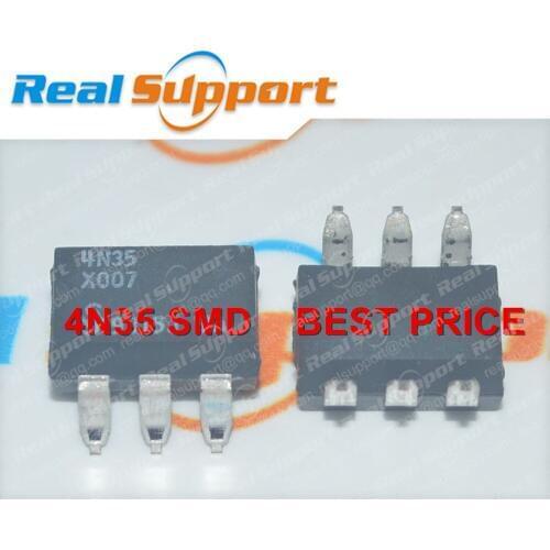 10PCS/LOT NEW ORIGINAL 4N35 SMD SOP-6 SOP6 Optocoupler Phototransistor