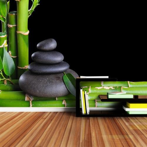 3d Photo Mural Wallpaper Wall Paper Papers Home Decor Wallpapers for Living Room Murals Walls Rolls SPA Salon Pebble Bamboo Art